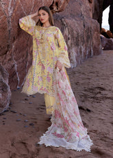 Flow By Crimson '25 | Who’s That Girl-D3 A | 3PC Embroidered Lawn Suit